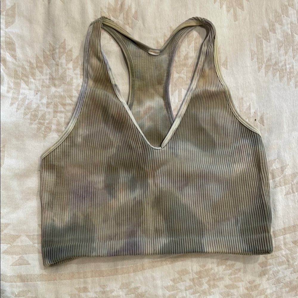 Free People Tie-Dye Ribbed Tank Top
